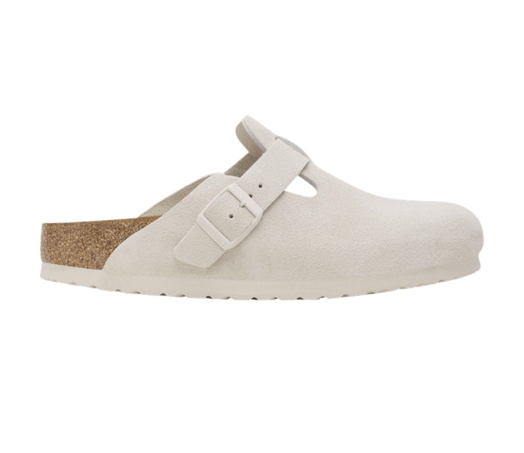 Birkenstock Boston "Antique White"