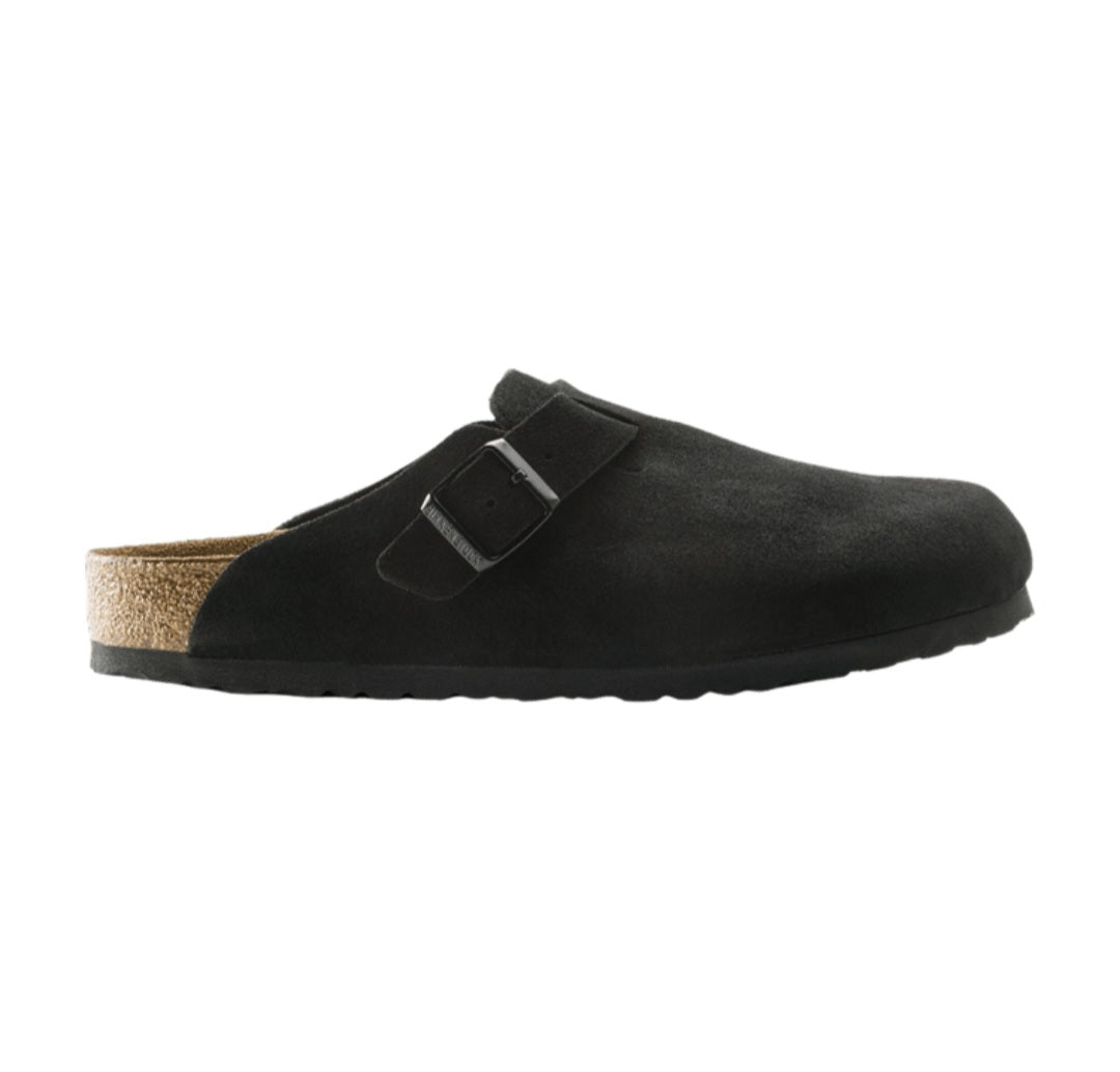 Birkenstock Boston "black suede"