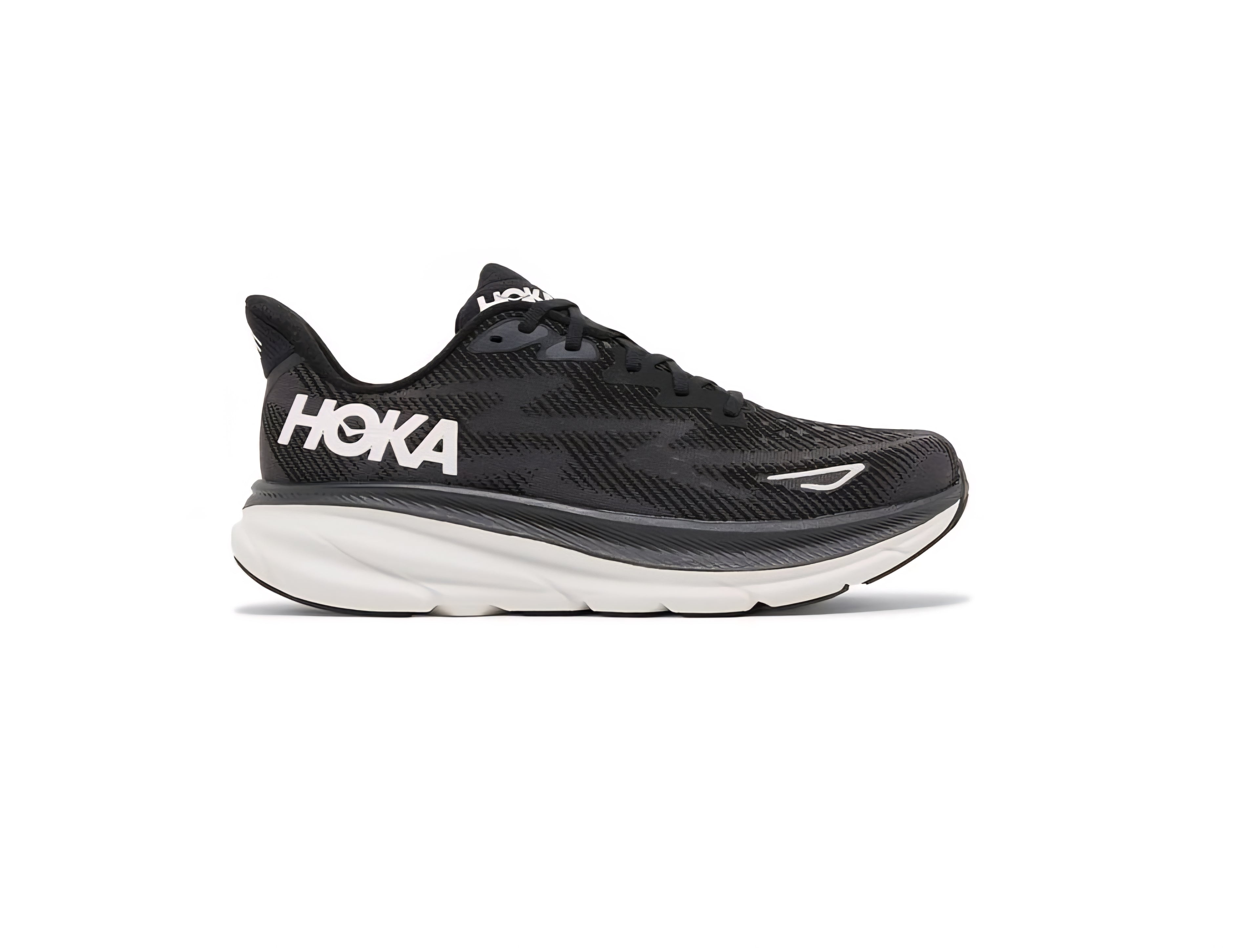 Hoka Clifton 9 sneaker in the Shifting Sand/Eggnogq