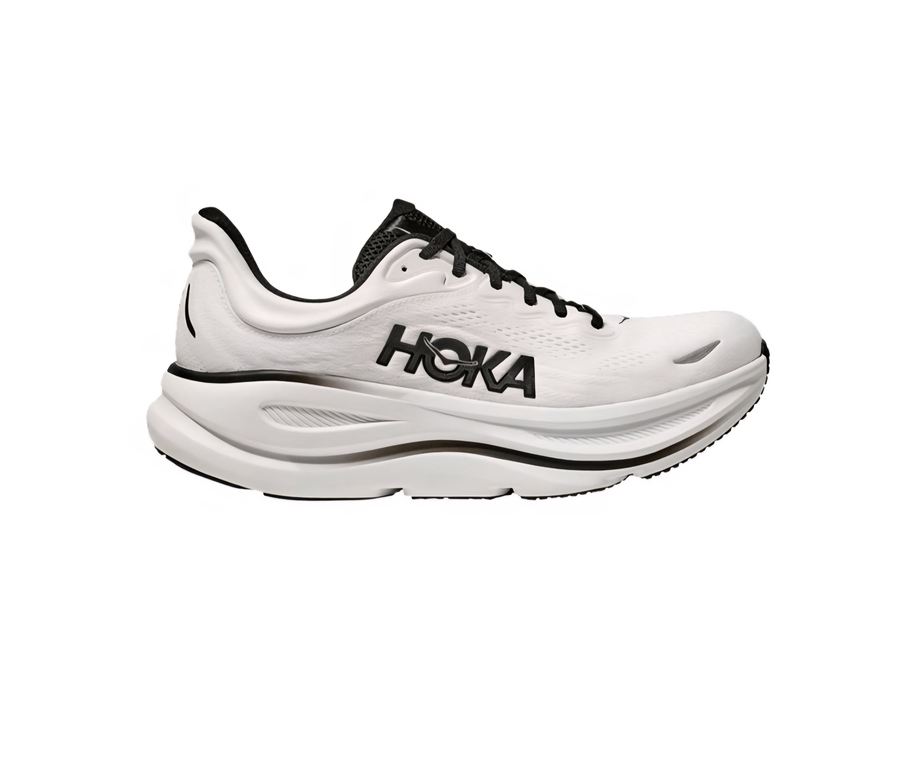 Hoka Bondi 9 "white and black"