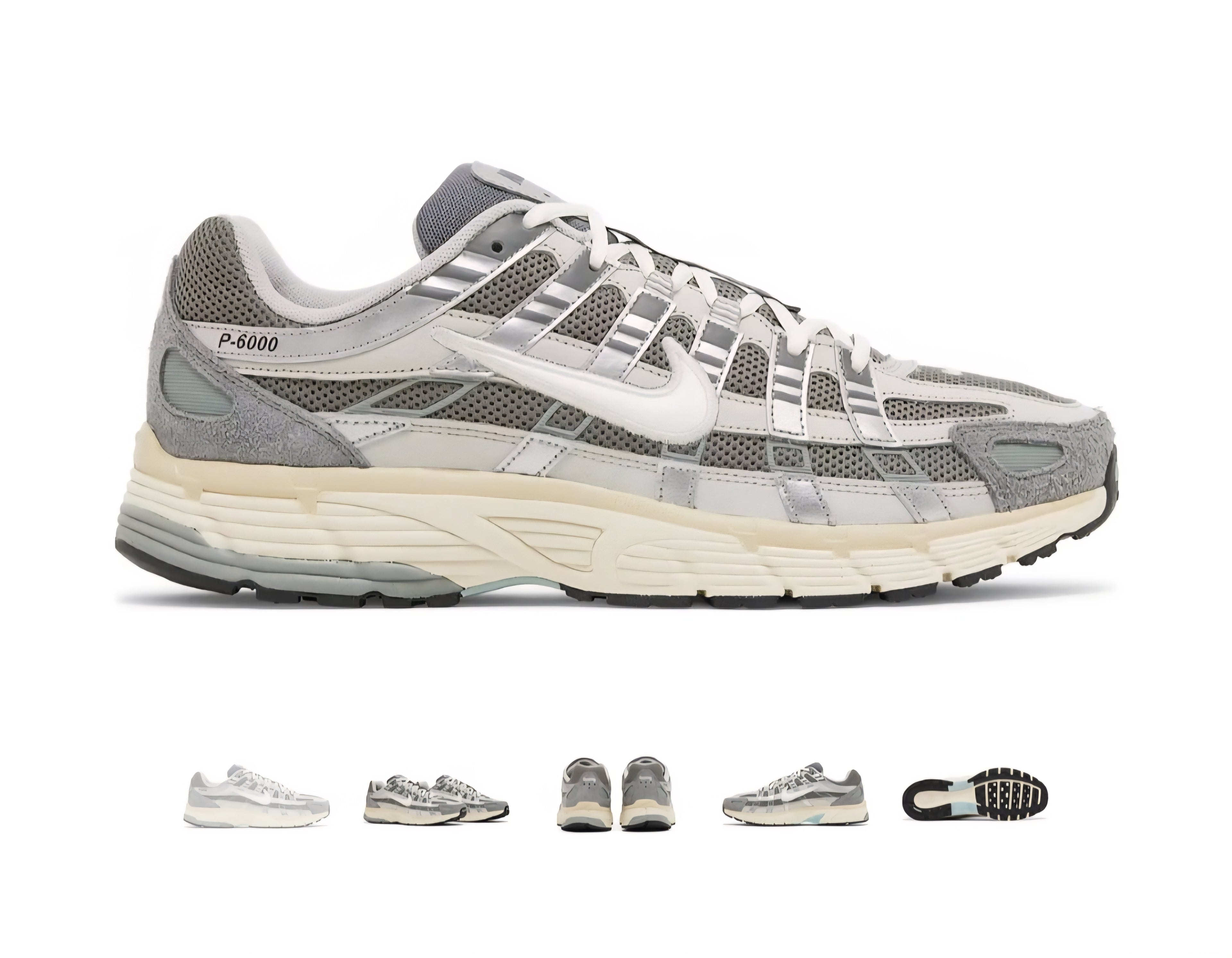 Nike P-6000 sneaker in the "Flat Pewter"