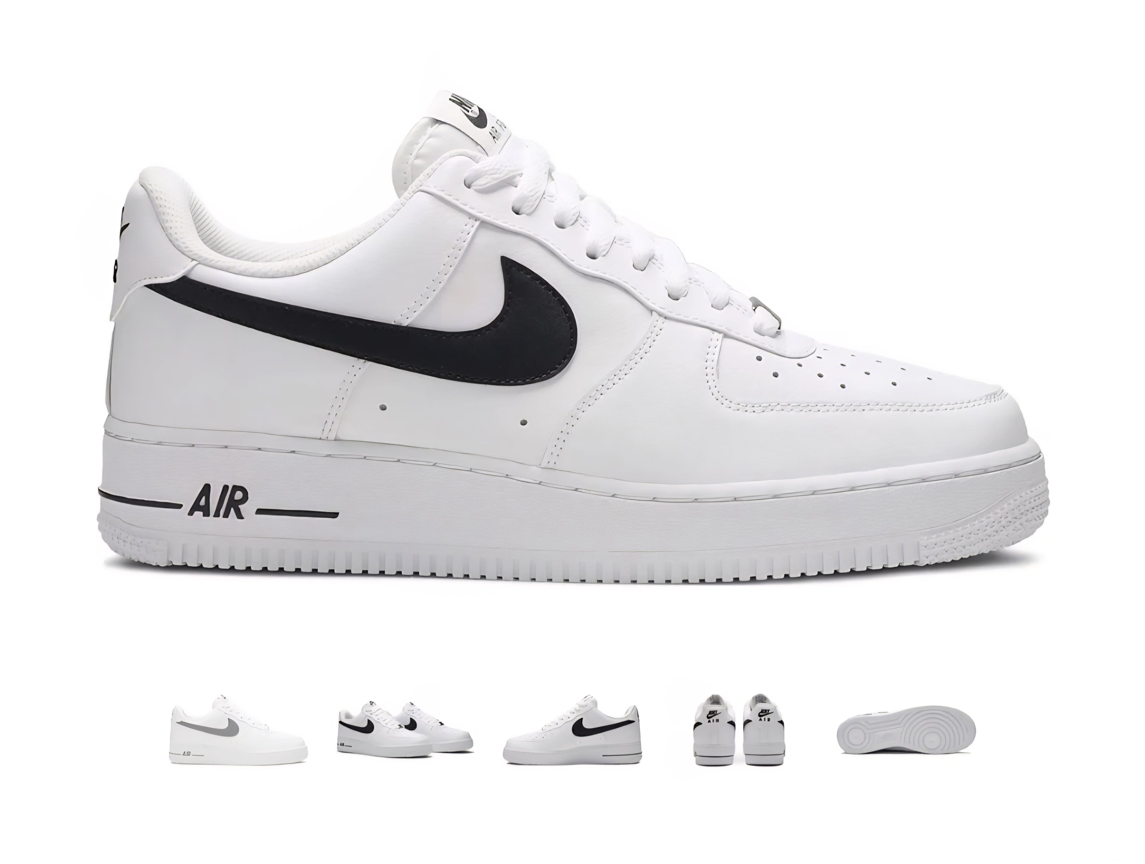Nike Air Force 1 '07 "black swoosh logo "